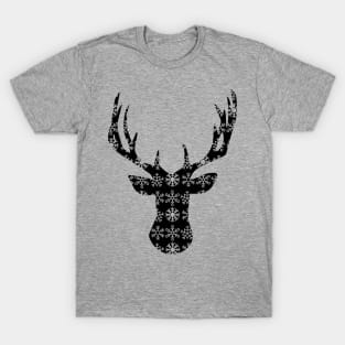 Christmas Deer - geometric vector art T-Shirt